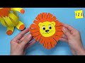 DIY Paper LION | Moving paper toy