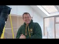 How to plaster a conservatory with heated sun solstice glass panels