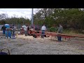 Antique tractor & sawmill.   2019