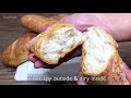 HOMEMADE BAGUETTE | No-Knead French Baguette Bread