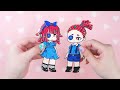 [Paper Diy] Gacha Life // The Amazing Digital Circus Boy And Girl Versions // ASMR by CIM #paperdiy