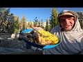 Camping at Scenic High Country Lake in Yosemite | Catch & Cook at Young Lakes