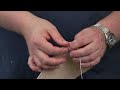 How to Saddle Stitch | Leather Working Skills Tutorial