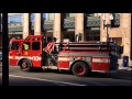 Boston Fire Engine 10 and Tower Ladder 3 Responding