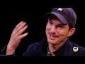 Ashton Kutcher Gets an Endorphin Rush While Eating Spicy Wings | Hot Ones