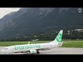 PLANESPOTTING ✈️: Amazing Bombardier DHC-8 Engine Start up, Taxi, Takeoff over the Tyrolean Alps