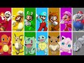 Pokemon vs Super mario bros. Game Character Color comparison