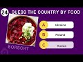 Guess the Country by its Food Quiz I Top 20 Food I GK quiz
