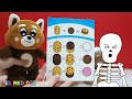 Pukkins den röda pandan - Lek och lär dig färger 30 min - Lek med oss