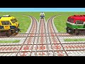 11 Realstic Railgadi Crossing🔵From Daimond 3D Railroad videos for kids Crossings Gameplay|| trains