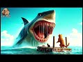 🐱🌊Muscle Cat & Kitten Ocean Escape Adventure🏝️Megalodon🦈(ai cover)