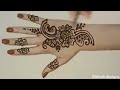 Beautiful Arabic Back Hand Mehndi Design || Very Easy & Simple Design || New Design 2024