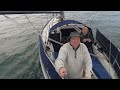 Broughty ferry castle flying from a sail boat with hand catch using a accessory handle.