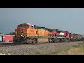 BNSF with Caboose! Local & Freight Trains at Saginaw Texas