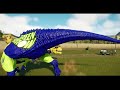 Breakout! Spider Man Carnotaurus Vs Suchomimus & T-REX Jurassic World Evolution 2 Dinosaurs Fighting