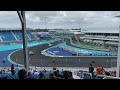 F1 Miami 2023 GT2 cup cars warm up lap.