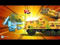 Monster tank: UFO ICE vs MEGA TANK - Cartoons about tank/Nina tank cartoon