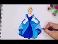 How to draw cinderella #cinderella #cinderelladrawing #drawing #youtubevideo