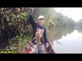 ▶Mancing Di sungai Sehabis Hujan,Ikan Baung Dan Udang Galahnya Pada Kelaparan Kayak Kesetanan👿