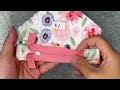 How to make a small, trifold wallet with an expandable zipper pocket