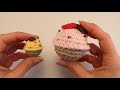 Tutorial: crochet mini cupcake keychain