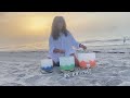Sound Bath on the Beach  | 15 Minutes of Crystal Bowl Healing & Ocean Waves at Sunrise