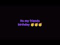 Hapoy birthday dear best friend!! #viral #shorts #birthday #happy #happybirthday
