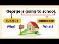 Subject and predicate | Parts of a sentence | English grammar for class 3-8th | #subjectandpredicate