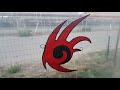 SHADOW THE HEDGEHOG - Stained Glass Shadow Logo