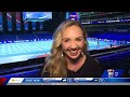 A first look at the Olympic Swimming Trials pool built inside of Lucas Oil Stadium, first of its kin