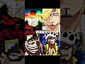 Zoro vs Sanji vs Kid vs Law || #whoisstrongest #zoro #sanji #kid #law #onepiece #shorts