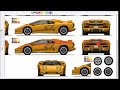 Pixelcar base making, Lamborghini Diablo