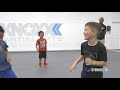 Boxing class for kids (with gymnastics for warm up)