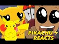 PIKACHU REACTS TO PIKACHU VS GROOT REMASTERED - CARTOON BEATBOX BATTLES #pikachu #verbalase