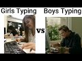 Girls Typing⌨️ VS Boys Typing⌨️😂😂 #girlsvsboys #comedy #funny