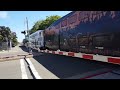 Coaster 636 and Amtrak 581 at Carlsbad Village