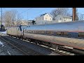 Ground view of Amtrak 125 speeding through the station!