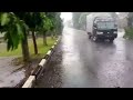 Super heavy rain and thunderstorms occurred in my village, Sleep better with the sound of heavy rain