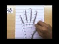 Easy 3D Drawing for Beginner - How to Draw Arm as 3D Pictures