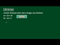 Menentukan Penyelesaian SPLDV Dengan Cara Eliminasi