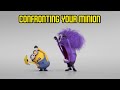 Confronting Yourminion/Confronting Yourself (Final Zone) but minion and purple minions sings it