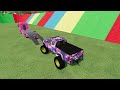 ALL POLICE CARS OF COLORS ! TRANSPORTING COLORED POLICE CARS with TRUCKS ! Farming Simulator 22