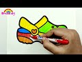 Beautiful Sandal Easy and Cute drawing easy with colours | How To Draw Beautiful Sandal