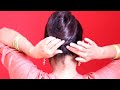 Cute! Simple and Beautiful Hairstyle for Long Hair / Simple Bun Hairstyle For Saree /Hair Style Girl
