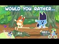 ☀️Bluey's Summer Time⛱️Would You Rather Game! Brain Break for kids | Danny Go Noodle & just dance🩳