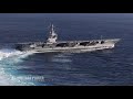 U.S. Navy Releases Incredible Video of USS Gerald R. Ford Conduct High-Speed Turns