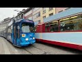 DÜWAG GT8K 214&212 treffen sich am Bertoldsbrunnen