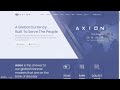 Axion network is Launching tomorrow! Get Ready!