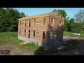 Building An Entire Log Cabin In The Ozark Mountains!