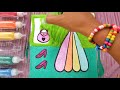 Glitter Princess's Dress,Shoes,Coloring and Drawing |Learn Colors for Kids |Toddlers |PINK GIRL